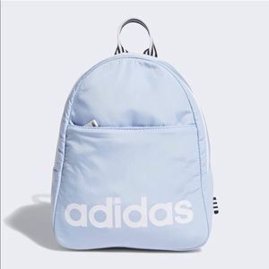 Adidas small light blue backpack